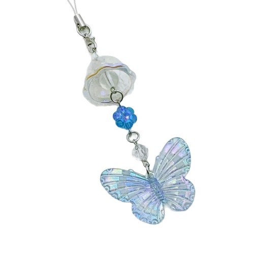 Colorful Butterfly Wind Chime Pendant Keychain Multifunctional Fashion Accessory - Zdjęcie 13 z 13