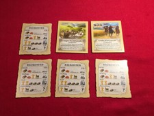 THE SETTLERS OF CATAN SPARE PARTS CONSTRUCTION COSTS KNIGHTS POWER + TRADE ROAD