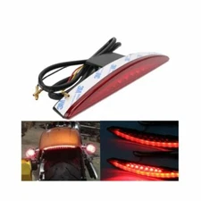 Curved Fender Tip LED RED Lens Rear Tail light Harley Breakouts FXSB 2013-2017