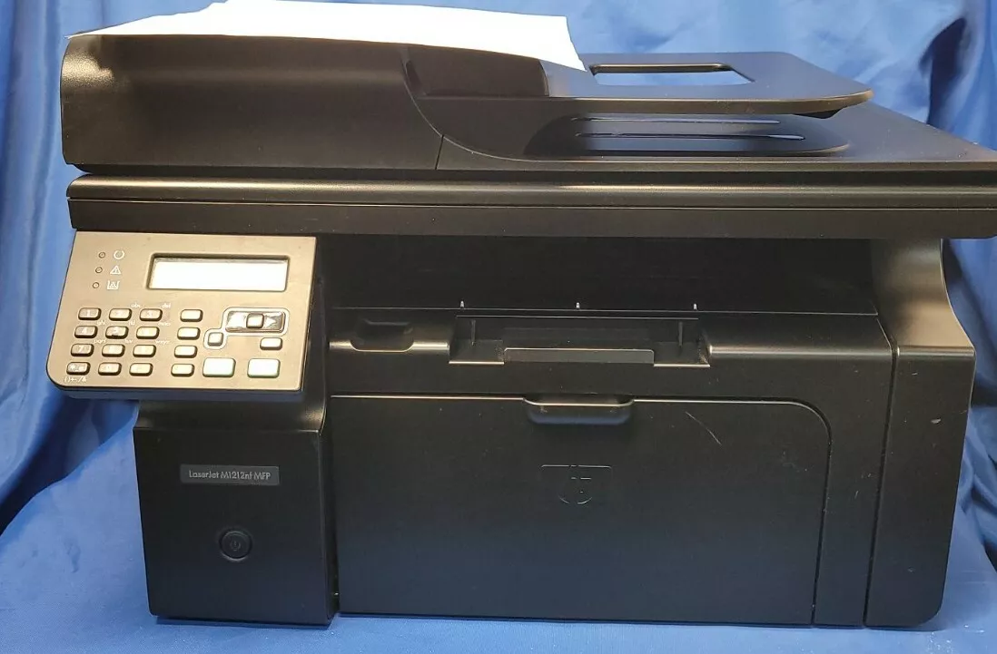 HP LaserJet M1212nf MFP Mono Printer Scan Fax Network Tested Ct | eBay