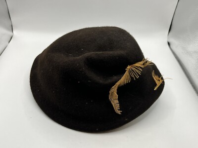 Vintage Neumann Fairfield felts hat with feather made s-l400.jpg main image 4