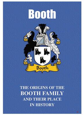 Booth English Surname History Booklet with Historical Facts of this Famous Name