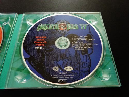 Grateful Dead Dave's Picks 17 Volume Seventeen Selland Fresno 19.07.74 1974 3 CD - Bild 5 von 12