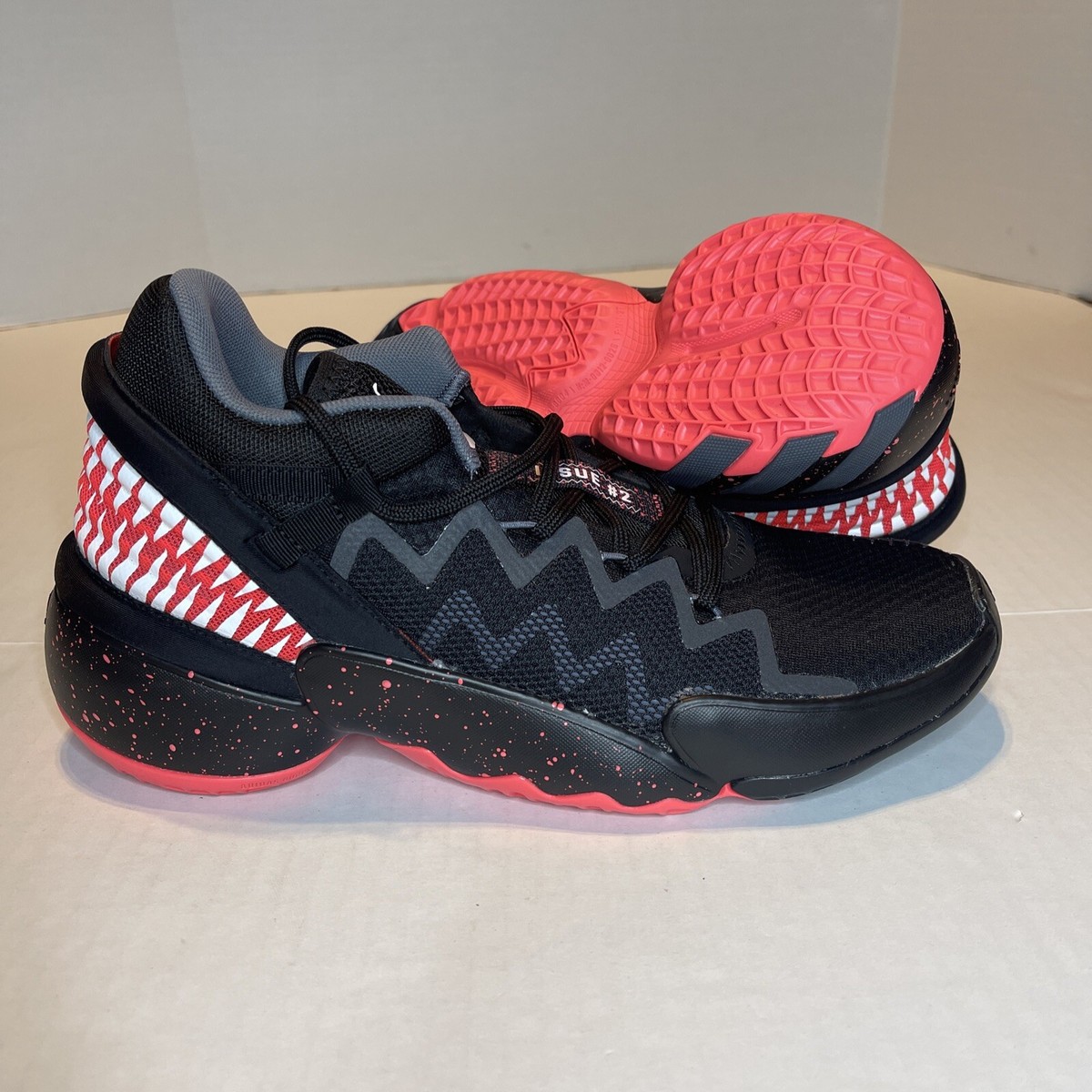 Adidas D.O.N. Issue 2 FW8749 Unisex Black Marvel Venom  display picture 2