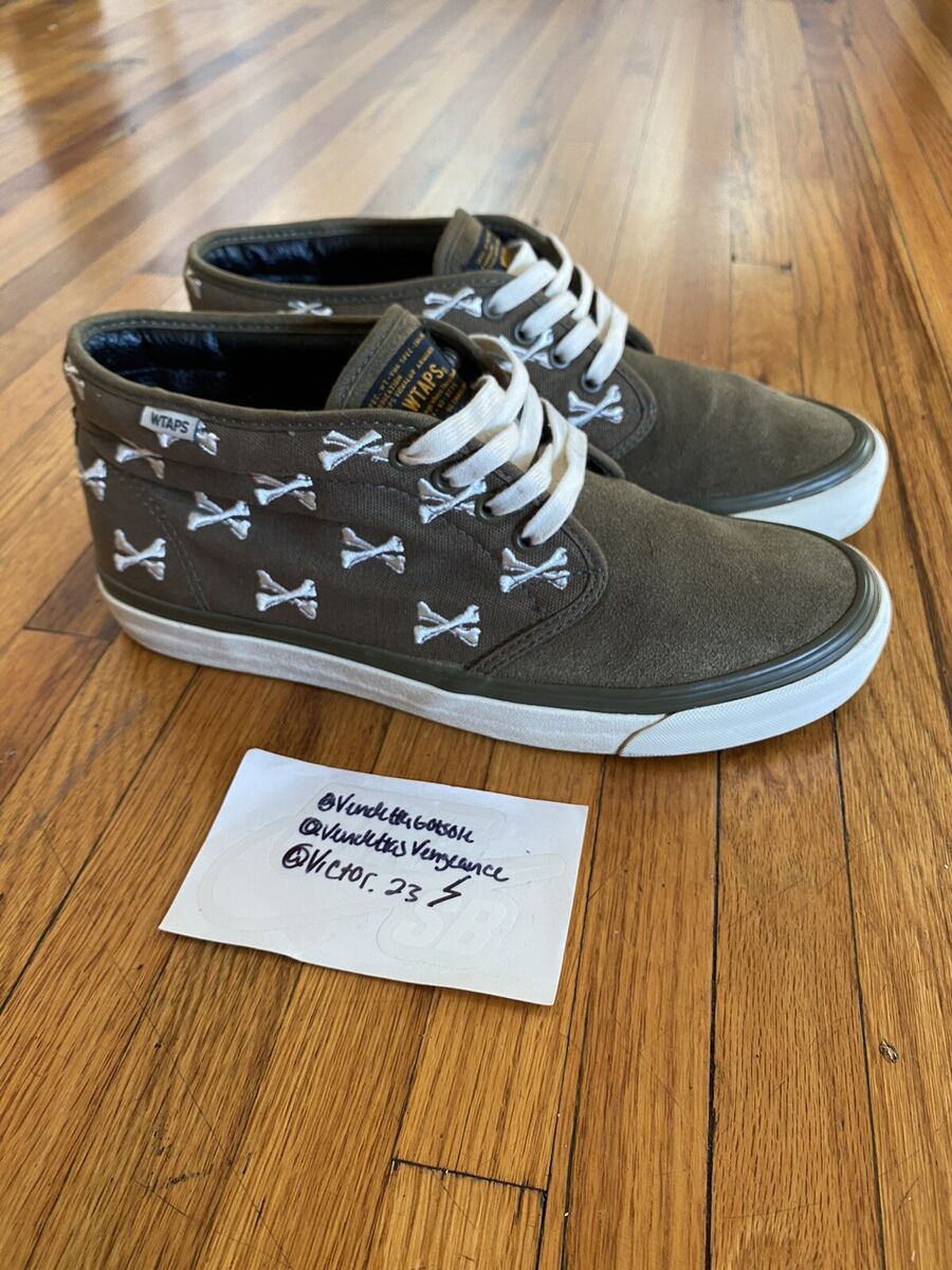 Vans WTAPS Chukka Boot Cross Bones Olive VNOA2Y2VKBD 2016 US10.5