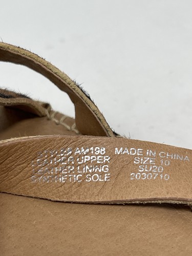 Sandali Madewell MALIA espadrillas plateau taglia 10 stampa animalier peli di vitello nuovi - Foto 9 di 10