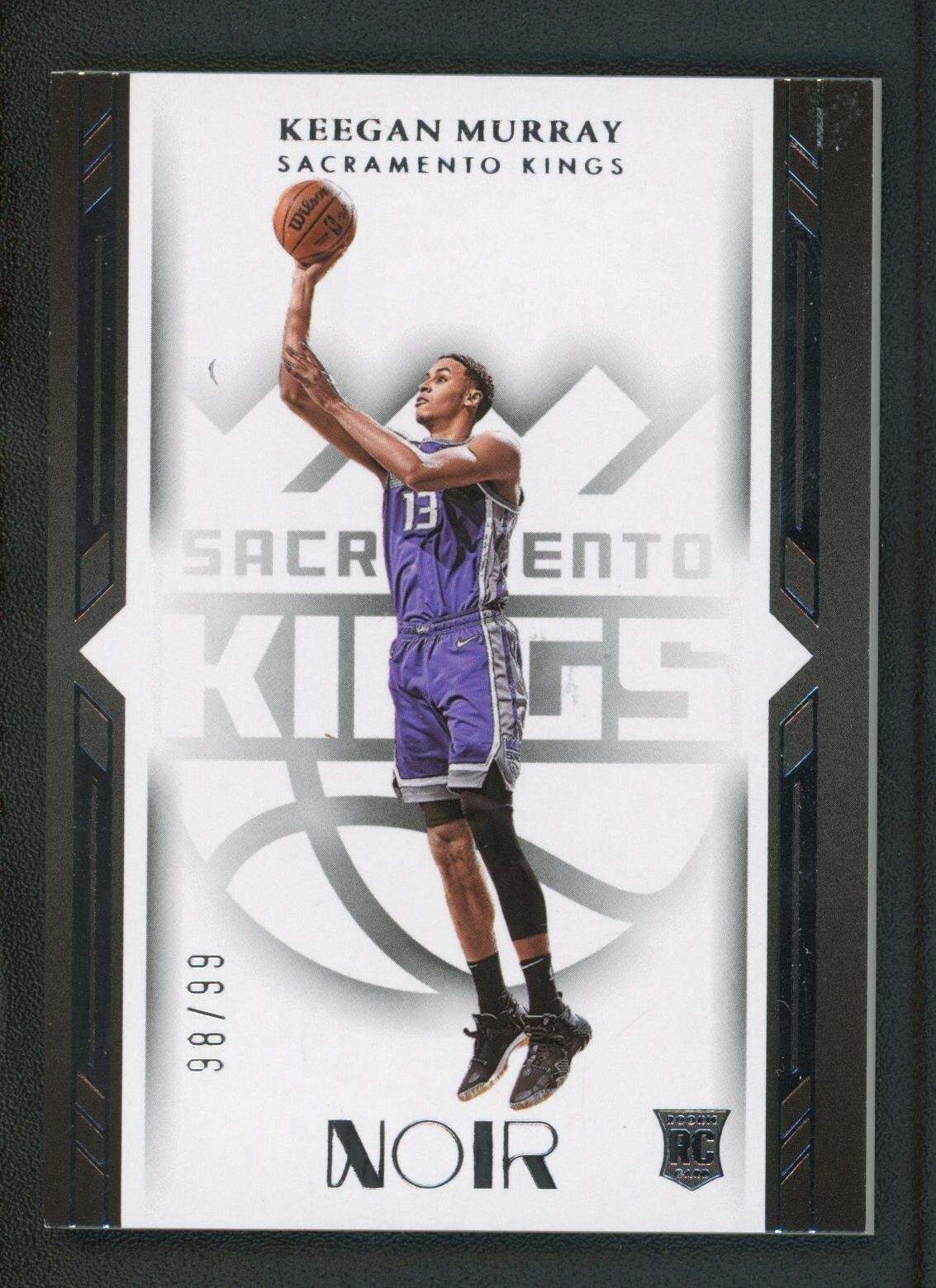 2022-23 KEEGAN MURRAY 98/99 PANINI NOIR ICON EDITION ROOKIE RC #195