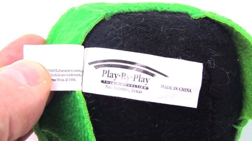 NOS MARVIN THE MARTIAN Talking PLUSH KEYCHAIN Clip 1998 WARNER BROS Looney Tunes - Picture 7 of 8
