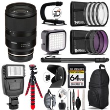 Tamron 17-70mm f/2.8 III-A VC RXD Lens Sony E -Video Kit Flash,64GB Kit Bundle