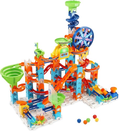 Engaging Marble Rush 145-Piece Set - Spinning Ferris Wheel & Light Show Fun - Picture 3 of 12