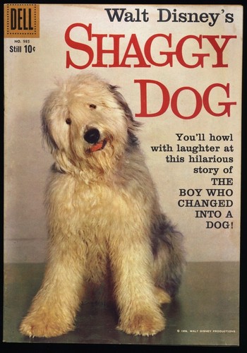 WALT DISNEY'S SHAGGY DOG Dell Four Color #985 1959 FN/VF ANNETTE FUNICELLO