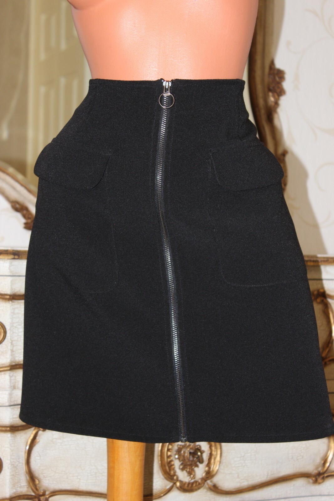 WALLIS Black Lightly Elasticated Lightly A - Line… - image 3