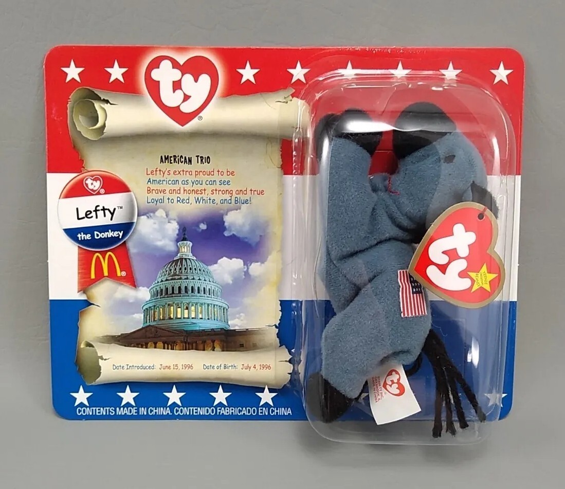 McDonalds Ty Teenie Beanies American Trio set of 3 NIP Happy Meal Plush