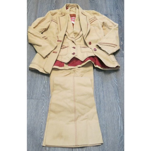 VINTAGE MS PIONEER Suit Pants Vest Jacket Size 10 Women Western Equestrian 1970s
