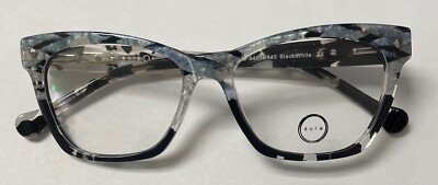 EYEGLASSES for WOMEN AURA EYEWEAR FIERCE BLACK WHITE COLOR SPRINGS FAST SHIPPING