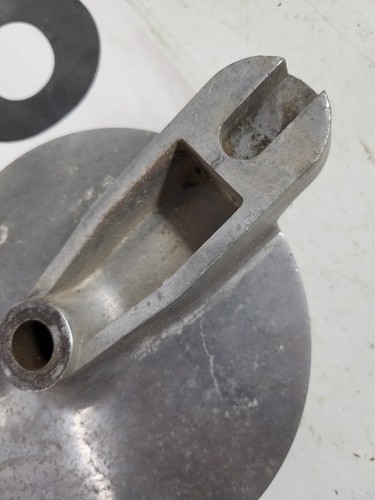 1960's WARDS RIVERSIDE BENELLI 125 FRONT BRAKE PLATE used I9246/0 1125-13a - Picture 4 of 12