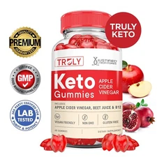 Truly Keto ACV Gummies 1000MG Apple Cider Vinegar 60 Gummy