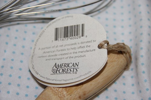 (2) Natural Home Whisk recycled Stainless Steel & Natural Bamboo 12 inches - Picture 3 of 5