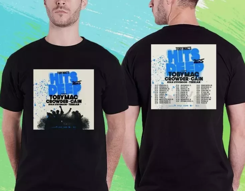 TOBY MAC'S HITS DEEP TOUR 2025. TOBY MAC'S T-SHIRT