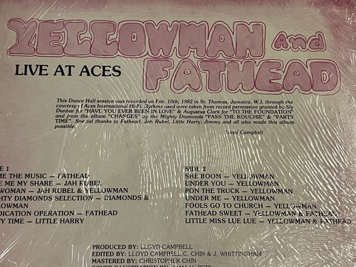 Yellownan and Fathead- Live at Aces Vinyl LP 1982 Music Works U.K Release - Picture 7 of 10
