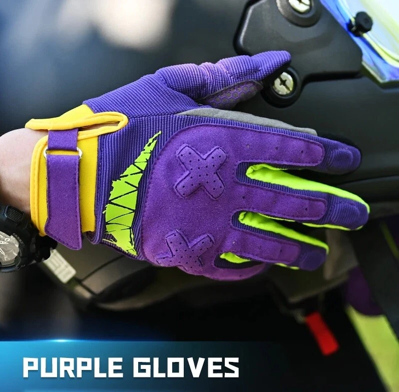 Guantes de motocicleta tacto completo con el dedo motocross carreras bicicleta montar guantes de verano Foto 4 de 4