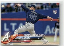 2018 TOPPS UPDATE #US18 MICHAEL SOROKA ATLANTA BRAVES RC