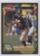 1991 Wild Card Mike Pritchard #69 Rookie RC 7l6. rookie card picture