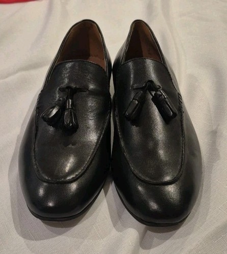 Mens Hudson Formal Black Lonsdale Size 46 Leather Loafers EC - Picture 14 of 15