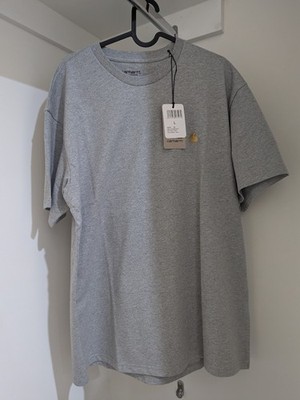 Carhartt WIP Chase T-shirt Short Sleeve Tee - Grey Heather Large