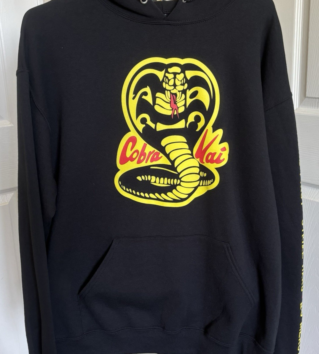 Cobra Kai Hoodie Pullover-New -Men’s Large (40/42) - BIOWORLD 2021- Black