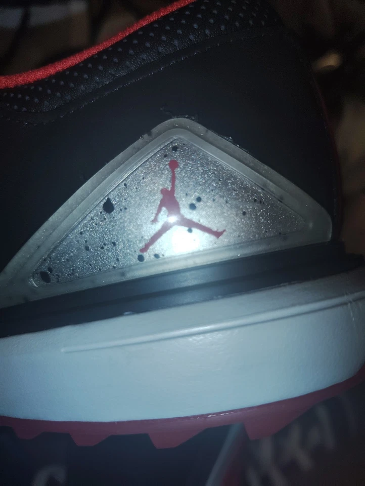 Zapatos de golf Nike Air Jordan ADG 5 negros rojos FQ7874-001 para hombre talla 10,5+🆓 CALCETINES Foto 2 de 4