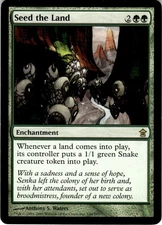 2005 Magic The Gathering Saviors of Kamigawa Seed the Land #146 Light Play