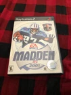 Madden NFL 2001 Sony Playstation 2 2000 Case Manual Disc Tested Works Great CIB