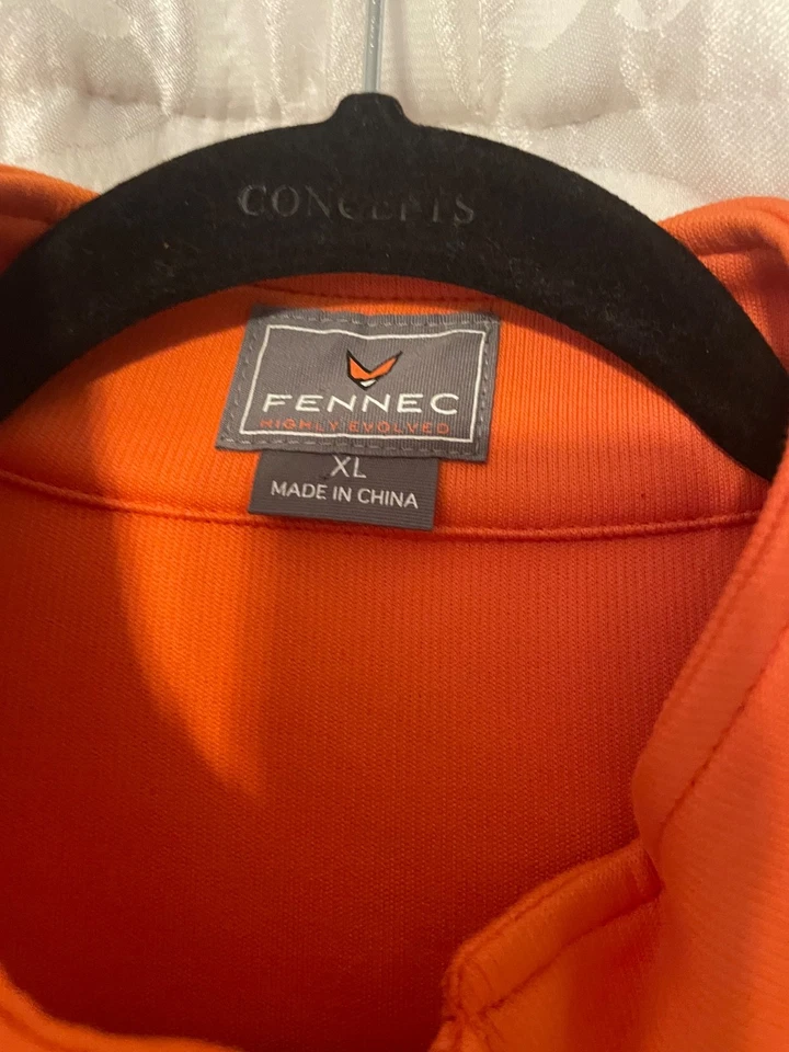 Chaleco de golf Fennec XL NARANJA 1/4 cremallera nuevo sin etiquetas Foto 3 de 4
