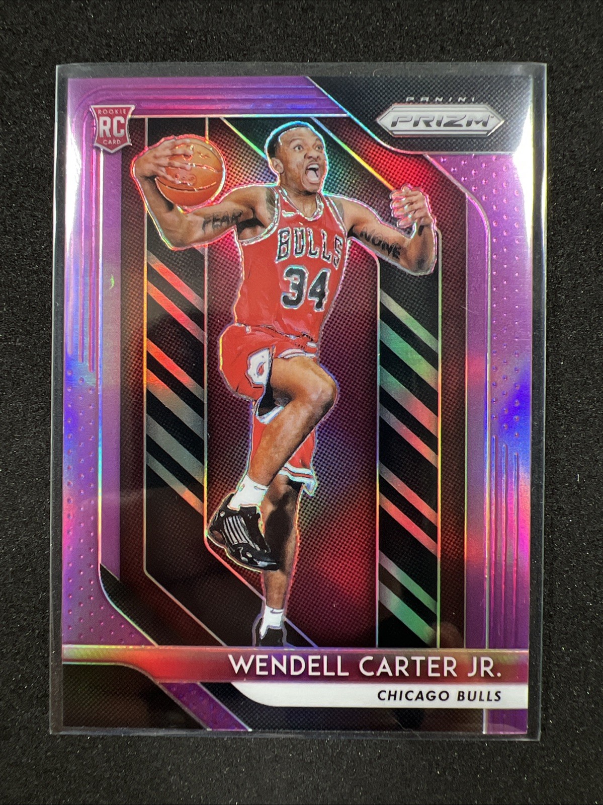 Wendell Carter Jr 2018-19 TRUE PURPLE PRIZM Rookie RC /75 BULLS MAGIC RARE LOOK!