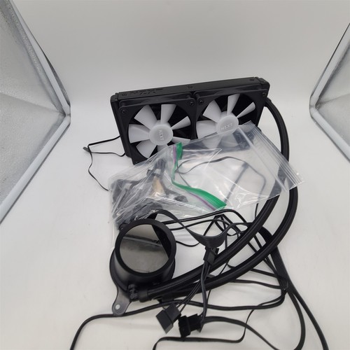 NZXT Kraken 240 RGB 2x120mm AiO Liquid CPU Cooler - Matte Black
