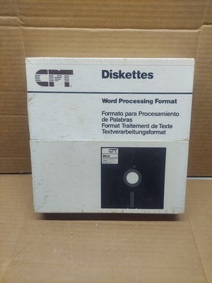 CPT Diskette Box Set Word Processing Format NOS In Sealed Package