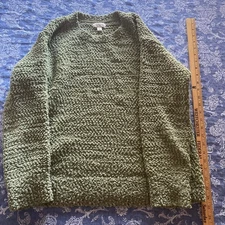 Style&co. Women's Green bouclé Sweater Size Large