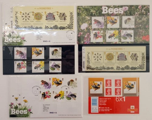 GB 2015 The Honey Bee PP 515 / PM48 x 2 / MS3742 / FDC x 2 / Stamps -  see photo