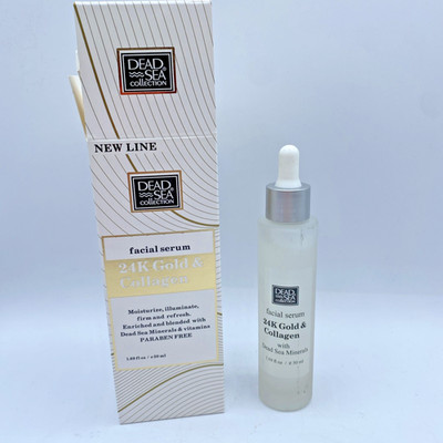 Dead Sea Collection Facial Serum 24K Gold & Collagen Moisturize 1.69oz