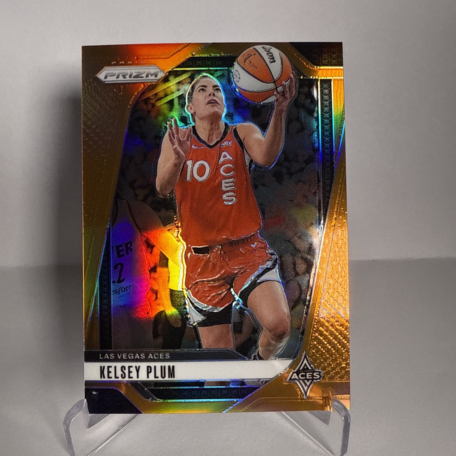 2024 Panini Prizm WNBA #77 Kelsey Plum Orange Prizm 83/99