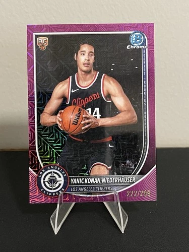 2025 Bowman Mega Box Basketball Fuchsia Mojo Refractor Yanic Konan-Niederhauser #BCV-30