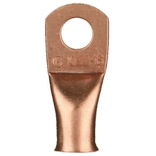 INSTALLBAY CUR1014 Copper Uninsulated Ring Terminal 1/0 Gauge 1/4 inch