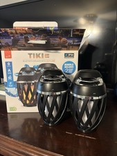 TikiTunes Portable Bluetooth Wireless Speakers, 2-Pack with Accesories