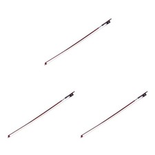 Set of 3 Brazilwood Ebony Violin Bow Parts and Accessories 1/4 Size