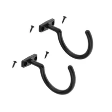 2pcs Billiard Table Bridge Stick Hooks Billiard Pool Cue Accessory Ball Black