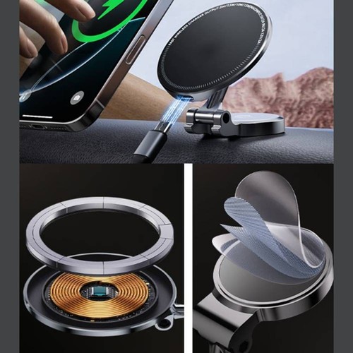 Chargeur Sans Fil 15W Angle de Vision Réglable Design Ergonomique Chargeur pour - Photo 6 sur 12