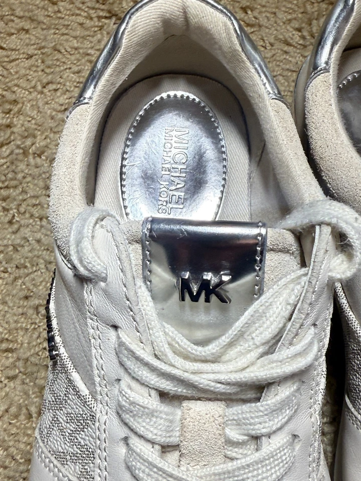 Tênis Feminino Michael Kors Couro Maddy Trainer Tamanho 6 - Imagem 2 de 4