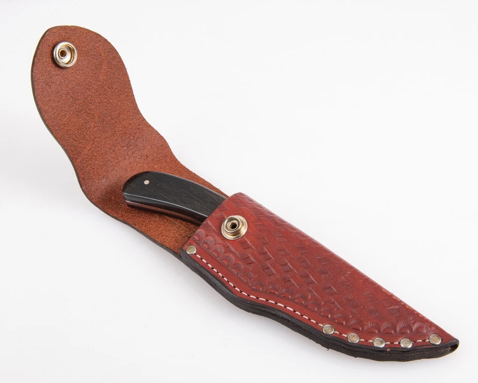 Vintage Case XX Li’l Devil Fixed Blade Knife Leather Sheath USA P51 SSP 1970’s - Image 2 of 4