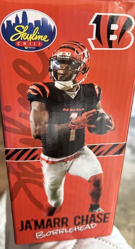 Cincinnati Bengals Ja'Marr Chase Skyline Chili Promo Bobblehead New 09/18/25 - Picture 3 of 5